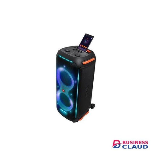 Jbl PARTYBOX 710, PARTY SPEAKER WITH POWERFUL SOUND, BUILT-IN LIGHTS AND EXTRA DEEP BASS, IPX4 SPLASH PROOF, APP/BLUETOOTH CONNECTIVITY, MADE FOR EVERYWHERE A HANDLE WHEELS