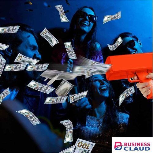 Money Gun Banknotes Shooter - Prop Weddings Games Birthdays