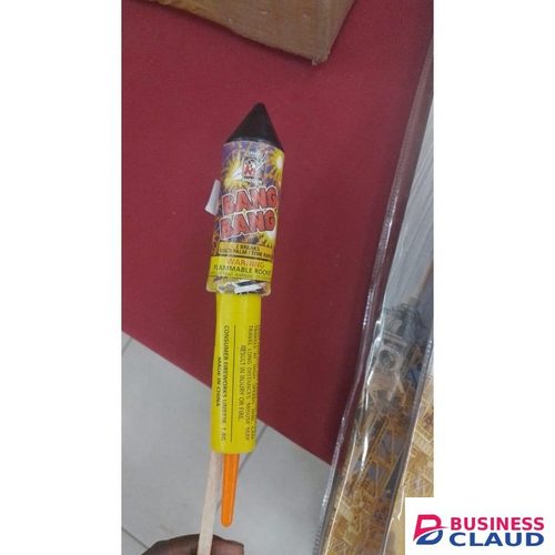 Fireworks Shogun Bang Bang Firework Rocket – Gold Palm & Time Rain, 2 Breaks
