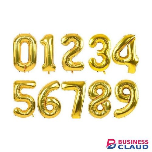 Gold numerical numbers for birthday party events age 0-9 event balloons Engagement Graduations Anniversary Baby Shower Decorations