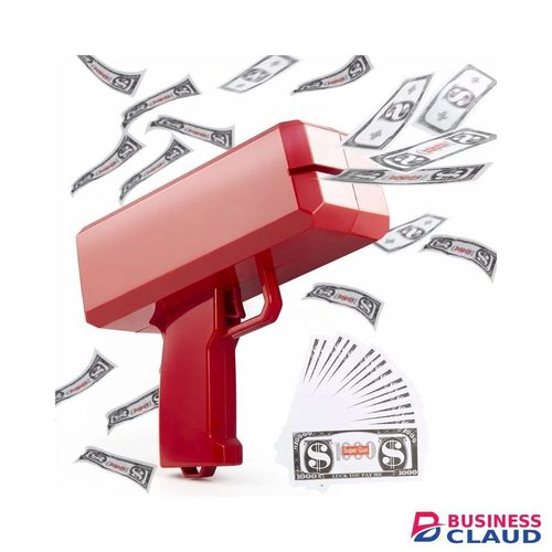 Supreme Make it Rain Money Gun Paper Playing Spray Prop Cash Gun Party Supplies