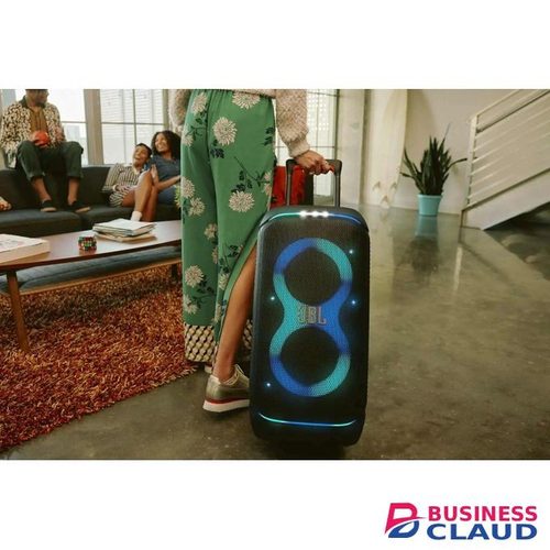 Jbl PartyBox Stage 320 Portable Party Speaker with Up to 18 hours of play time on a single charge & Splashproof - Black