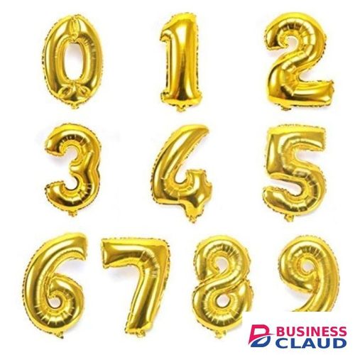 Gold numerical numbers for birthday party events all ages 0 - 9 event balloons Engagement Graduations Anniversary Baby Shower Decorations