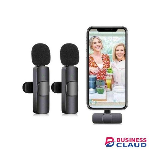Long Range K9 Wireless Lavalier Mic With Dual Clip Mics And Smart Receiver For Vloggers, Interviewers, And Online Creators
