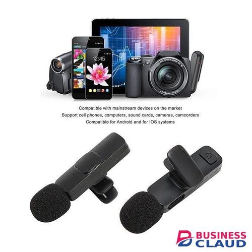 Portable Wireless 3-in-1 Lavalier Microphone – Mini Mic For Phone, Camera, And Bluetooth Speaker
