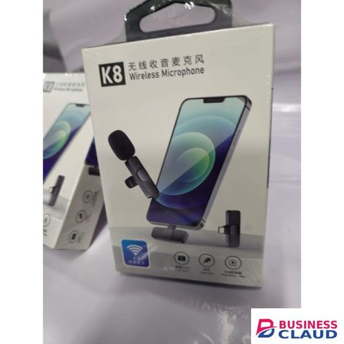 K8 Wireless Lavalier Microphone – Hands-Free Mic for Interviews, TikTok, and YouTube