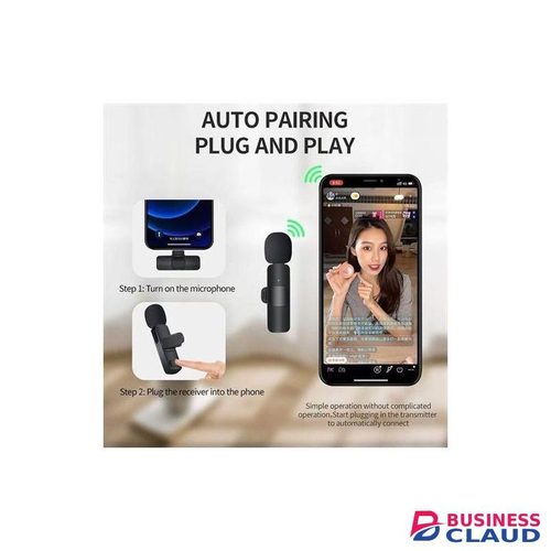 Wireless Lavalier K8 Microphone Type-C Clip-on for Creators