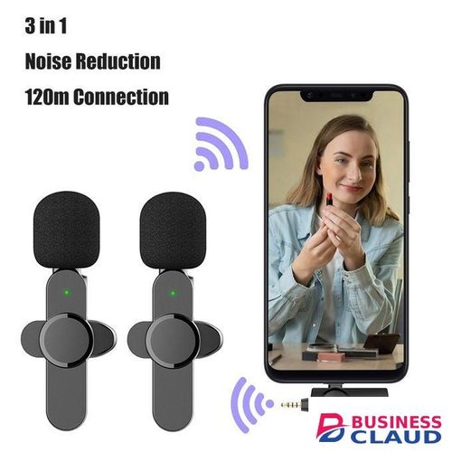 Creator’s Wireless Lavalier Microphone – 3-in-1 Audio Solution For Phone And Camera