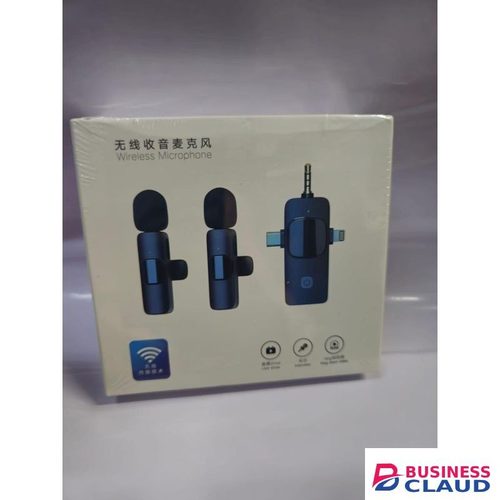 Wireless Lavalier Microphone – Dual Clip-On Noise Cancelling Mic for iPhone, Android, Cameras, Live Streaming, YouTube, Interviews & Video Recording