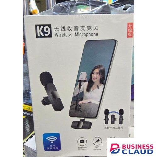 K9 Portable Wireless Lavalier Microphone With 100ft Range – Perfect For Outdoor Streaming And Interviews