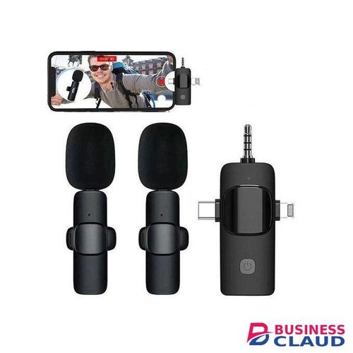 K15 Dual Mic Wireless Lavalier for Interviews, Tutorials & Online Content
