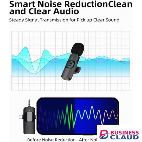 Mini 3-in-1 Wireless Lavalier Mic for Outdoor Interviews and Streaming Events