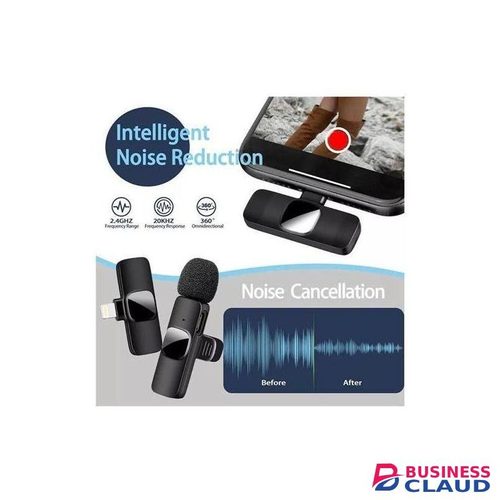 K8 Lavalier Wireless Mic with Omnidirectional Pickup for Short Video and Android Phones