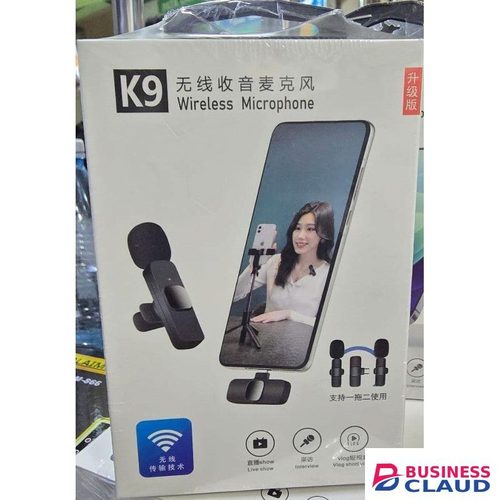 K9 Bluetooth Wireless Mic – Clear Sound For YouTube, TikTok & Live Streaming