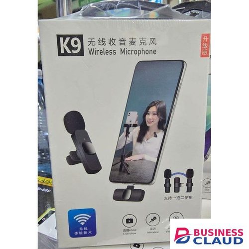 K9 Wireless Lavalier Microphone – Clip-On, Noise Cancelling, And Plug & Play