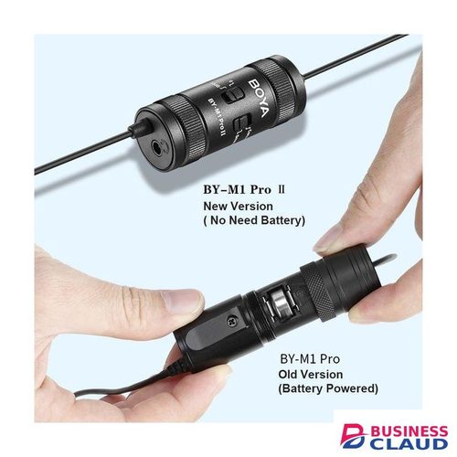Original BOYA BY-M1 Wired Lavalier Microphone for YouTube, Interviews, Vlogging, and Camera Video Recording
