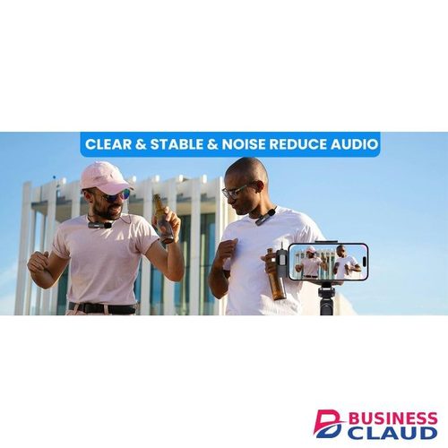Portable 3-in-1 Wireless Lavalier Mic for Noise-Free Audio Capture and Streaming