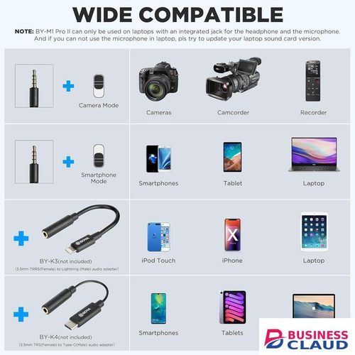Boya BY-M1 Microphone for Interview, YouTube, and Live Broadcasts with Clear Audio Output