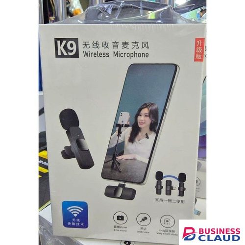 Plug And Play K9 Wireless Microphone Set For Interviews And TikTok