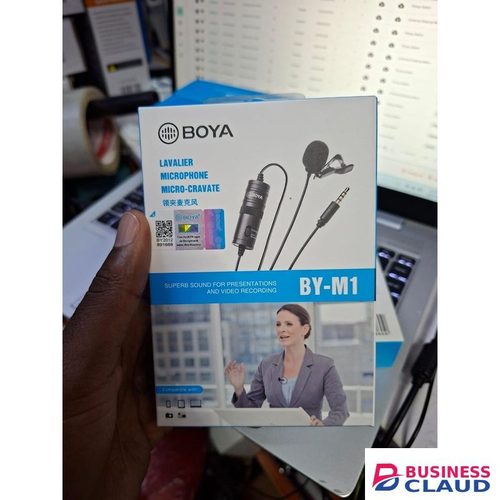 Boya BY-M1 Interview Lavalier Mic Clip-On for Clean Audio DSLR Phone BY-M1