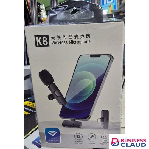 Lavalier K8 Wireless Mic for Professional Vlogging, Interviews, and YouTube Shorts