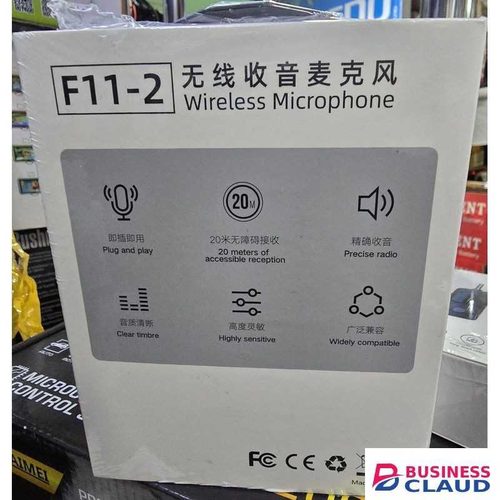 F11-2 Plug And Play Wireless Lavalier Microphone – Perfect For Vloggers, YouTubers, Online Coaches & Product Reviews