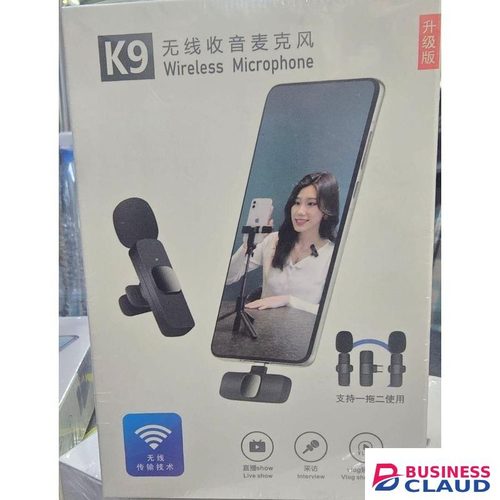 K9 Wireless Microphone for Phones – Studio-Grade Sound, Long-Range Transmission