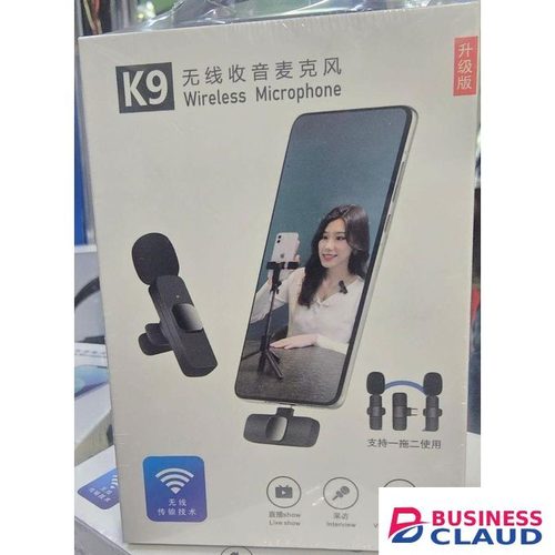 K9 Plug And Play Wireless Lavalier Microphones With Noise Canceling And Dual Mic Design