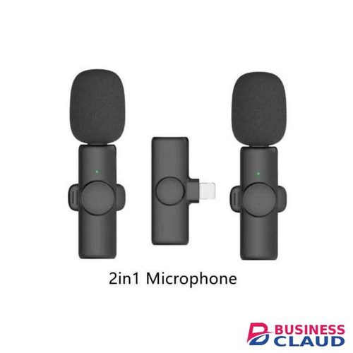 K9 Wireless Lavalier Microphone Kit With 2 Mics For Interviews And Shoots