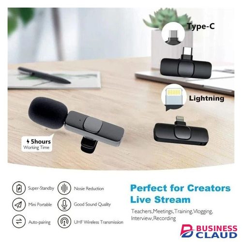 Rechargeable Dual Wireless Mic – Advanced Noise Filtering for Crisp Audio in Any Environment
