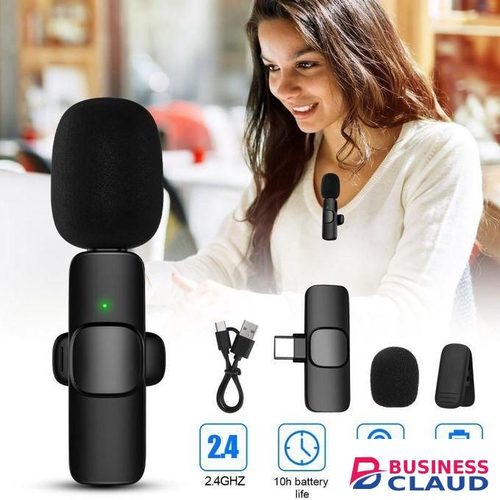 Wireless Lavalier Mic K8 for YouTube, Vlogs & Interview Content Creation