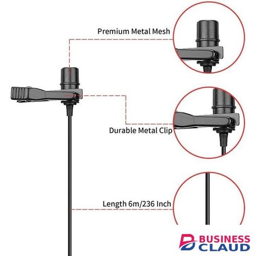 Boya BY-M1 Wired Lavalier Microphone Original Version for Vloggers, YouTubers, and Journalists