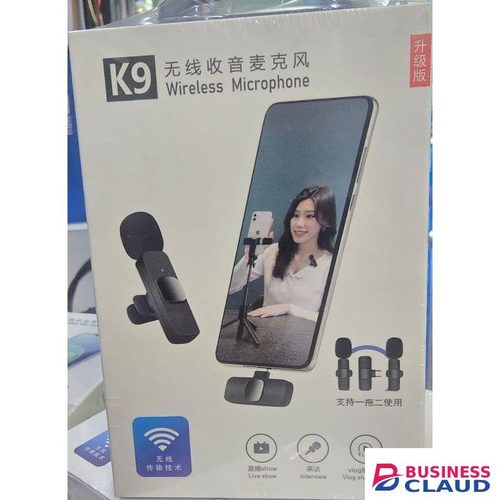 Clip-On Wireless Lavalier Mic K9 for Smartphone Short Videos