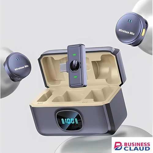 Portable Wireless Microphone for Vlogging, Podcasts & Live Streaming Crystal Clear Sound