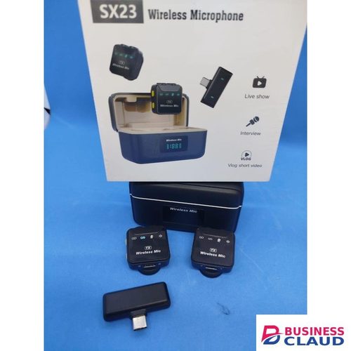 SX23 Wireless Lavalier Microphone for Vlogging, Interviews & Mobile Recording