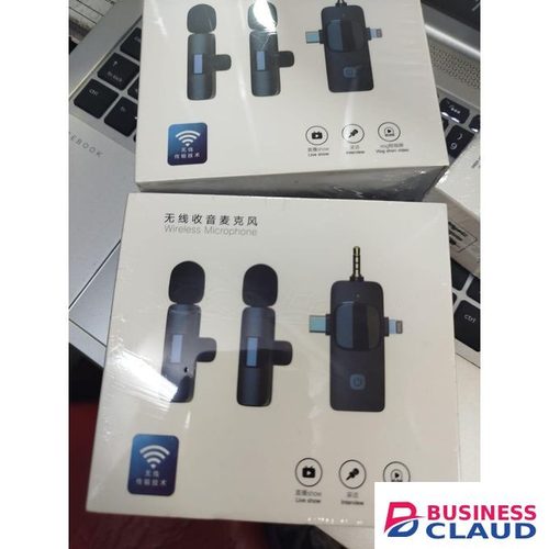3 in 1 Professional Wireless Lavalier Microphone for iphone and android