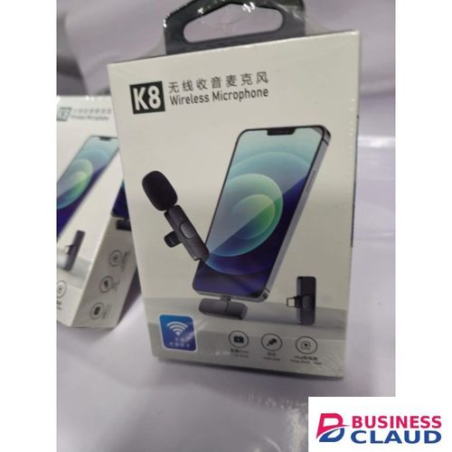 K8 Wireless Lavalier Mic – Hands-Free Plug & Play Microphone For Interviews & Zoom Calls