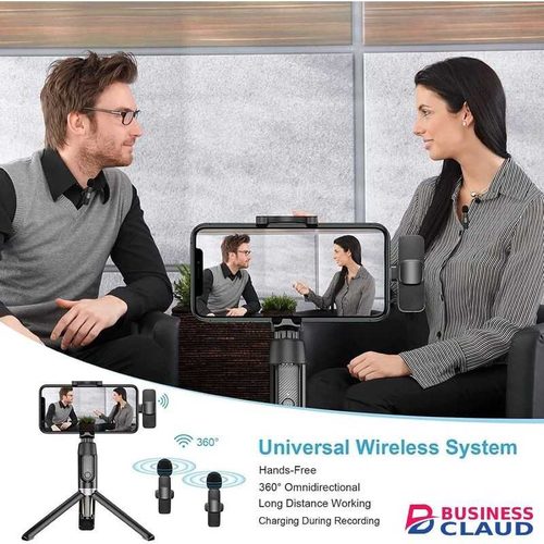 Portable Lavalier K9 Wireless Microphone Set with Noise Reduction