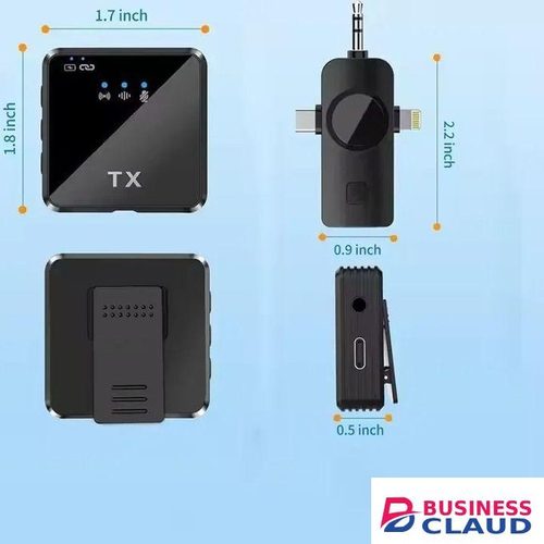 F11-2 3-in-1 Wireless Lavalier Microphone – 360° Audio, Hi-Fi Clarity & Extended Battery Runtime