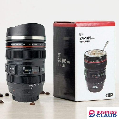 Camera Lens Coffee Mug,Stainless Steel Insulated Tumbler Cup Novelty Gifts Lovers Friends Valentine's Day Gifts Photographer Gifts Birthday Present Camera Accessories