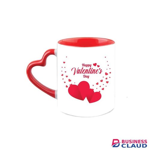 Ceramic RED VALENTINES DAY GIFT MUG( Valentines gift mug present for love and apreciation) MAGIC MUG, TWO TONE MUG AND LOVE HANDLE MUG GIFT