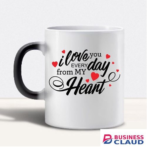 Ceramic LOVE YOU EVERYDAY VALENTINES DAY GIFT MUG( Valentines gift mug present for love and apreciation) MAGIC MUG, TWO TONE MUG AND LOVE HANDLE MUG GIFT