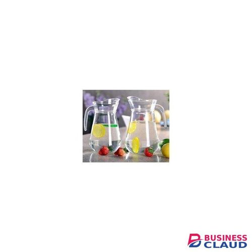 Beautiful 1.3L Clear Glass Pitcher Water/Juice Jug With Lid 1pc