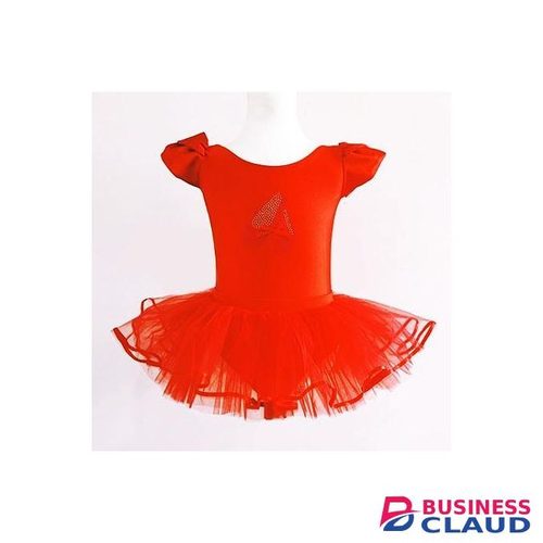Toddler/girl's red ballet tutu leotard with white stockings -Ballet red dress and a pair of white stockings