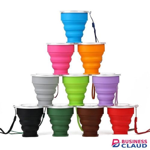 Foldable Silicone Travel Cup – Reusable & Space-Saving (2 Pieces)