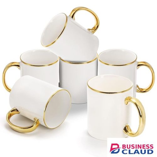 Elegant Gold Rimmed Ceramic Coffee Mugs – Luxury Tea & Coffee Cups For Home Or Office