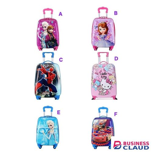 Kids cartoon themed suitcases