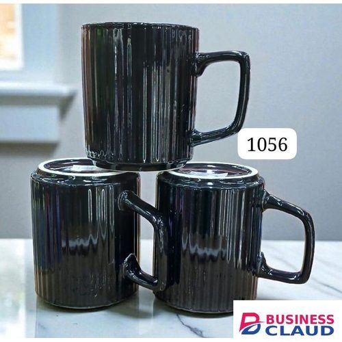 Japanese black mug 6pcs
