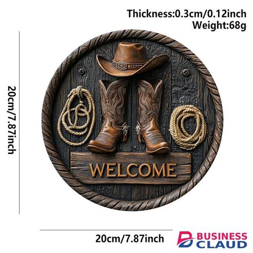 2D wooden welcome wall hanging decor