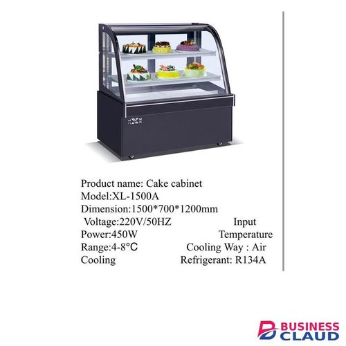 commercial refrigerated cake display cabinet